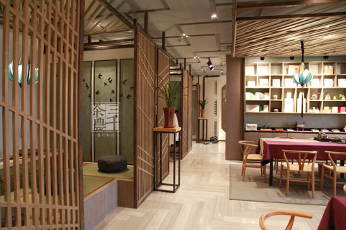 德州茶叶连锁店装饰_茶叶店加盟_德州茶楼茶室装修效果
