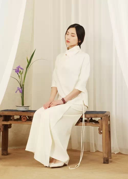  中式棉麻服装_茶服之美_禅茶服批发品牌
