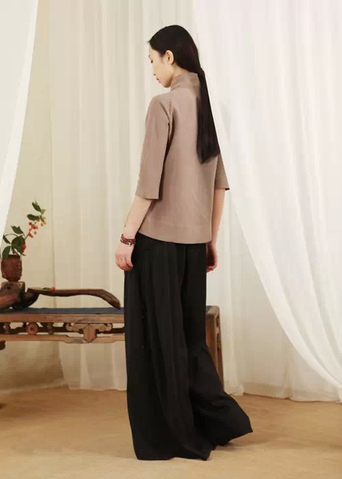  中式棉麻服装_茶服之美_禅茶服批发品牌