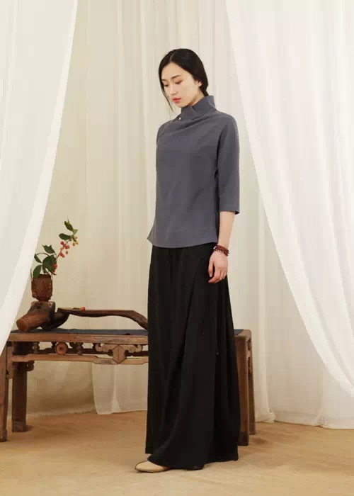  中式棉麻服装_茶服之美_禅茶服批发品牌