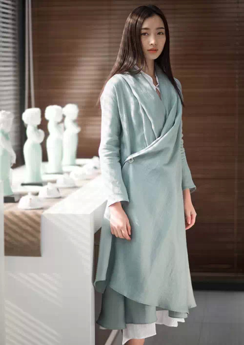  中式棉麻服装_茶服之美_禅茶服批发品牌