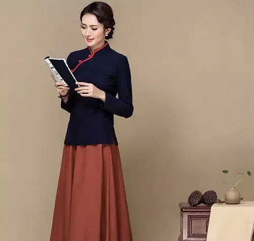  中式棉麻服装_茶服之美_禅茶服批发品牌