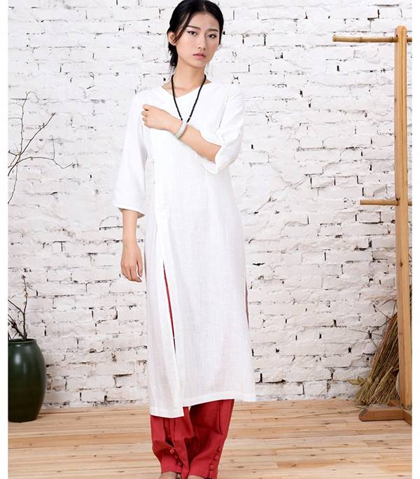  中式棉麻服装_茶服之美_禅茶服批发品牌