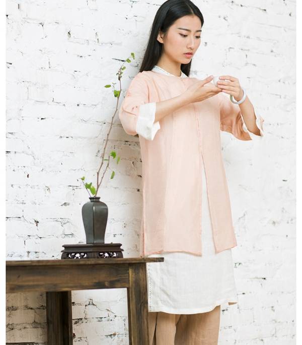  中式棉麻服装_茶服之美_禅茶服批发品牌
