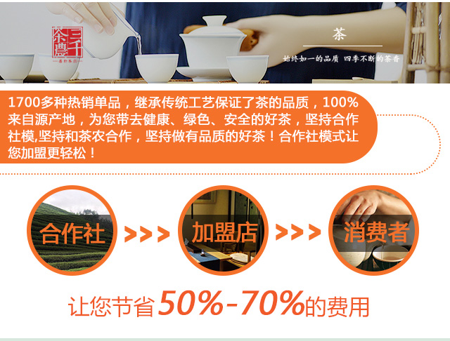 三千茶农茶叶专卖店投资小收益有保障_十大茶叶品牌